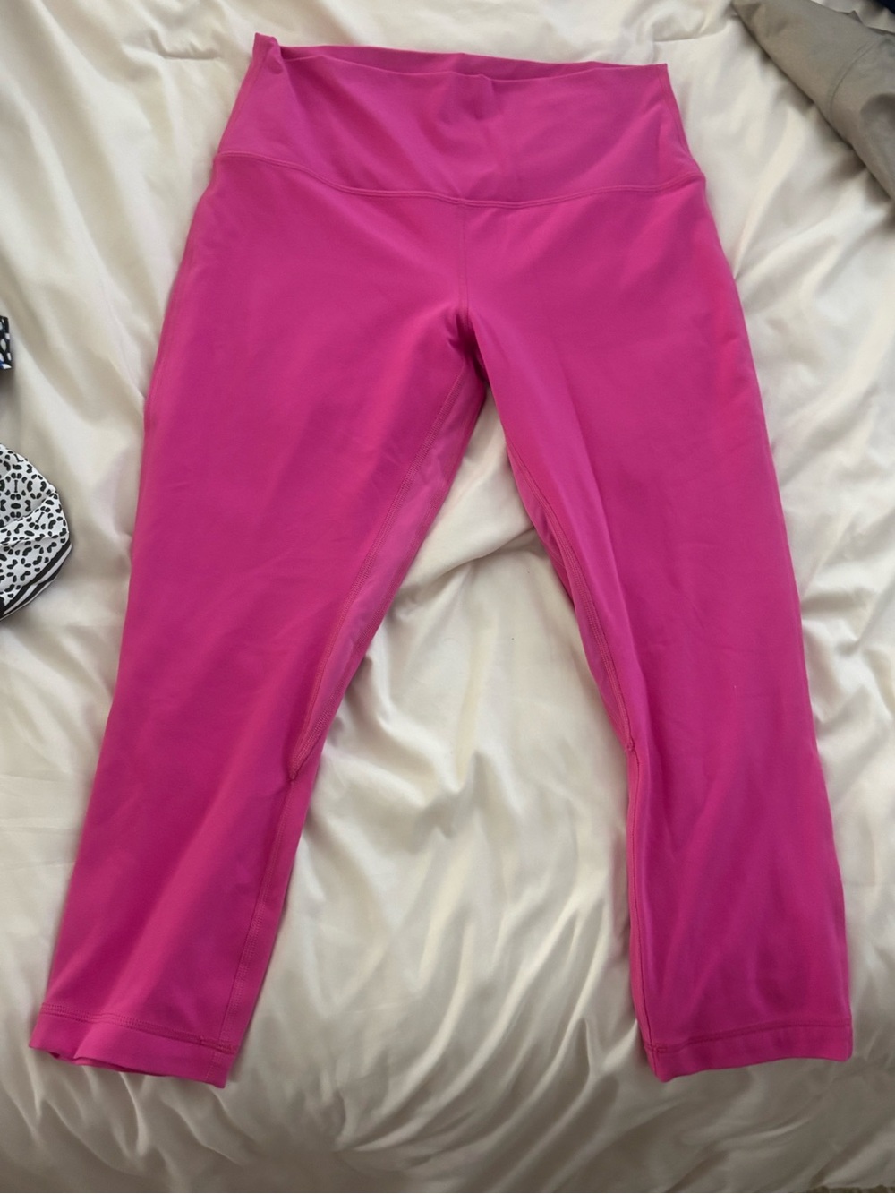 lululemon athletica Bright Pink High-Rise Capri Leggings